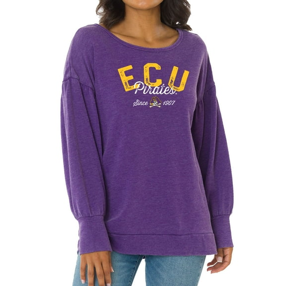 Women's Purple ECU Pirates Brooklyn Pullover Sweatshirt