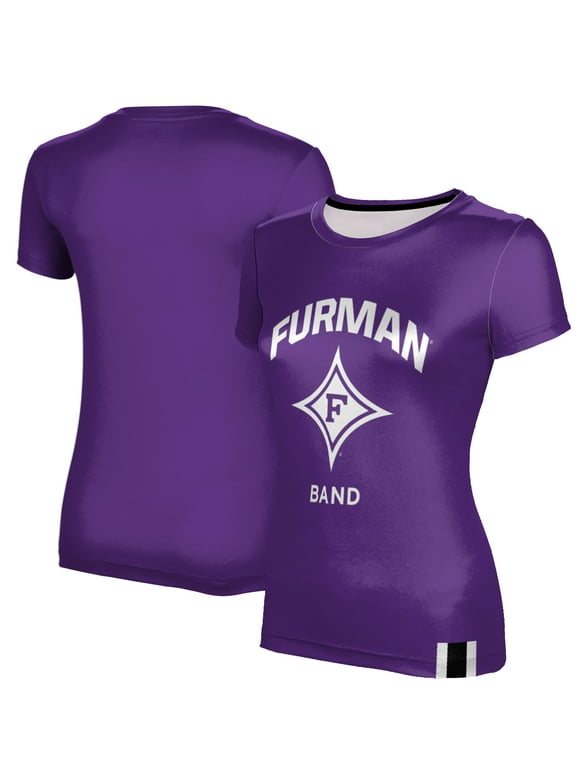 Women's Purple Furman Paladins Band T-Shirt