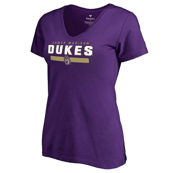 Women's Purple James Madison Dukes Team Strong Slim Fit T-Shirt