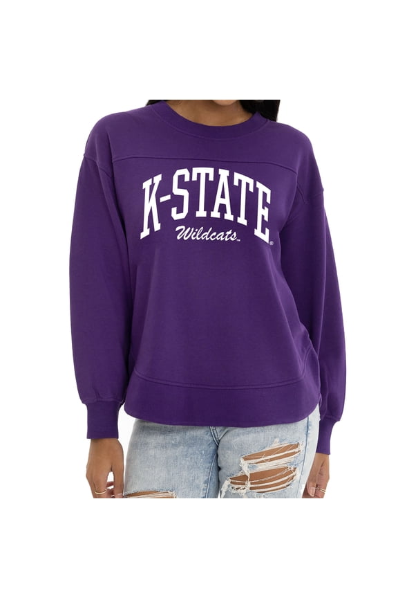 Women's Purple Kansas State Wildcats Yvette Pullover Sweatshirt
