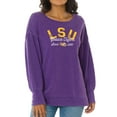 thumbnail image 1 of Women's Purple LSU Tigers Brooklyn Pullover Sweatshirt, 1 of 2