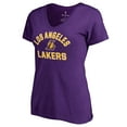 thumbnail image 1 of Women's Purple Los Angeles Lakers Overtime T-Shirt, 1 of 1