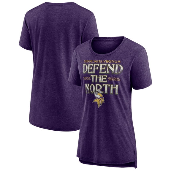 Women's Purple Minnesota Vikings Hometown First Down Tri-Blend T-Shirt