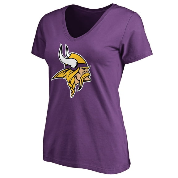Women's Purple Minnesota Vikings Primary Team Logo T-Shirt