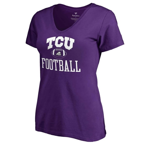 Women's Purple TCU Horned Frogs First Sprint V-Neck T-Shirt