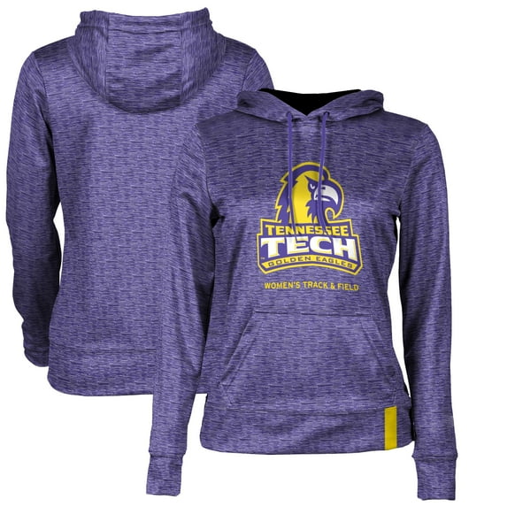 Women's Purple Tennessee Tech Golden Eagles Women's Track & Field Pullover Hoodie