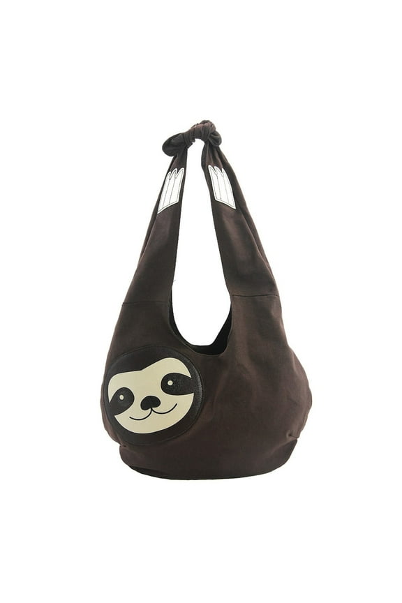 Women's Purse - Sublimated Sloth Face Hobo Bag - Shoulder Crossbody St