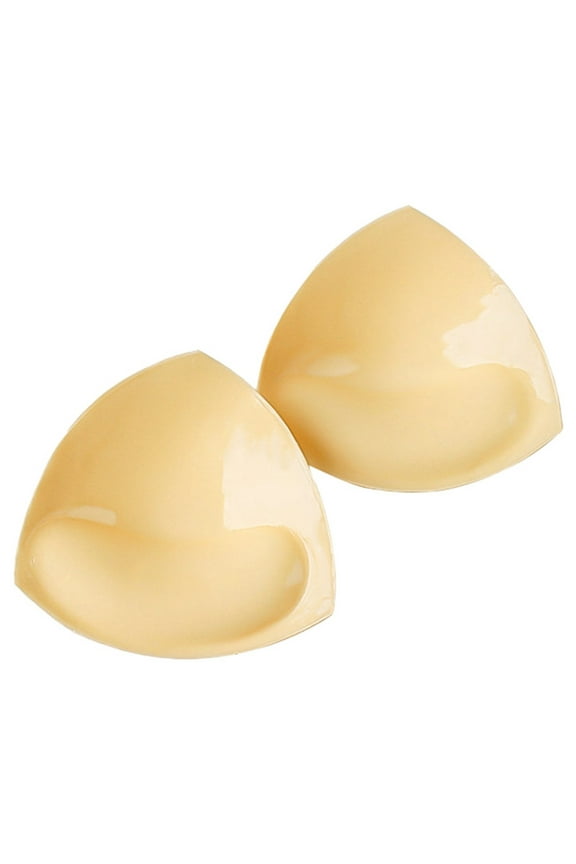 Women's Push Up Bra - Triangle Push Up Bra Pads for Women Seamless Sticky Sponge Inserts for Lift and Support, Strap Bras for Women,Color: Beige Size: B