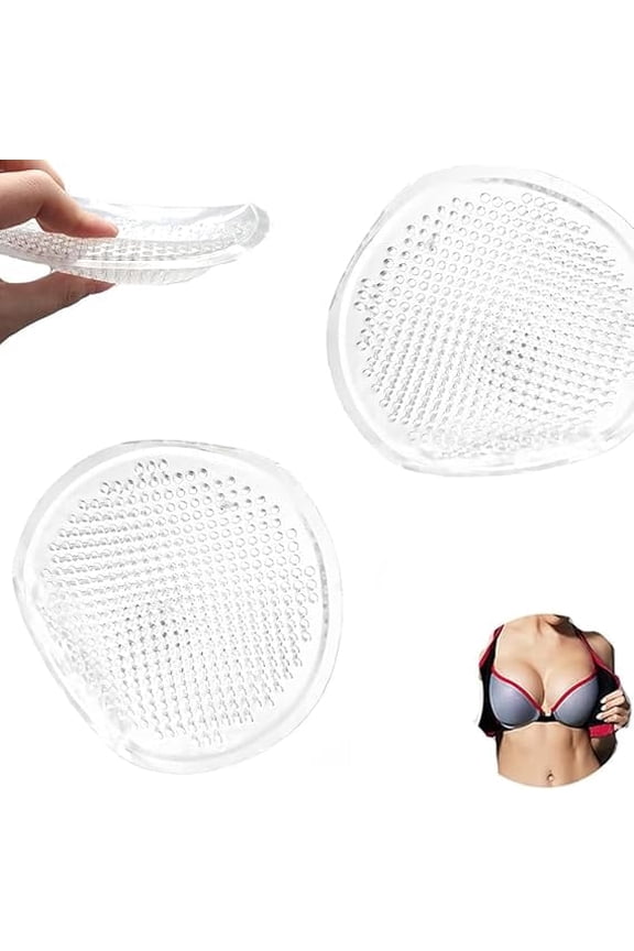 Women's Push Up Reusable Silicone Bra Inserts, Breathable Nonslip Breast Enhancers, Honeycomb Booster Pads Add 12 up Sizes Instantly for Bra, Bikini, Swimsuits, Sports Bras with Adhesive Tape