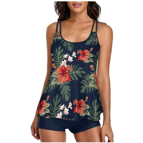 Women's Push-Up Bikini Swimsuit Set with Removable Pads High Waist Two-Piece Bathing Suit for Beach Pool Vacation Hand Wash Only