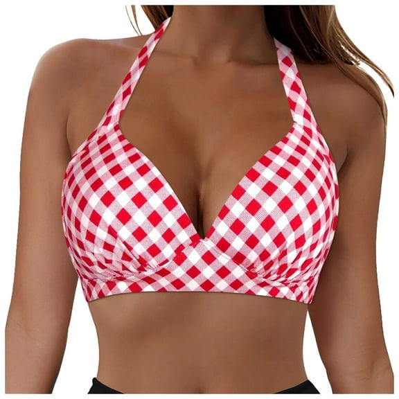 Women’s Push Up Bikini Top Criss Cross Underwire Swimsuit Top for Women