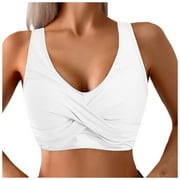 Womens Push Up Bikini Tops Underwire Swimsuit Top Sexy V Neck Bikini Bathing Suit Swim Tops