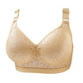 thumbnail image 1 of Women's Push Up Bra Lace Wireless Bra Comfort Lightly Padded Brassiere Add One Cup Lift Up Bras Daily Underwear, 1 of 3