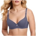 thumbnail image 1 of Women's Push Up Bra Underwire Basic Everyday Classic Soft Padded Smooth Bras, 1 of 5