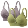 thumbnail image 1 of Women's Push Up Bra Underwire Full Coverage Padded Seamless Multiway T Shirt Bra Gray 42, 1 of 6
