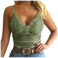 thumbnail image 1 of Women's Push Up Bra - Women's Lace Bra no Underwire Back Underwear, Strap Bras for Women,Color: Green Size: M, 1 of 5