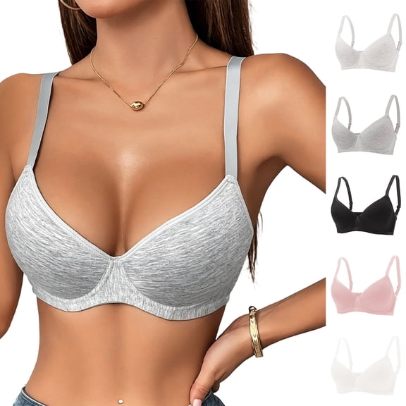 Women's Push Up Everyday Basic Comfort Lightly T-Shirt Bra Lift Up