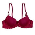 thumbnail image 1 of Women's Push Up Lace Bra A B Cup Brassiere Underwire Padded Lingerie Underwear, 1 of 1