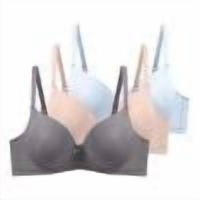 Women's Push Up T-Shirt Bra Pack of 3 Underwire Padded Bras Full Coverage Lift Support Everyday Bras