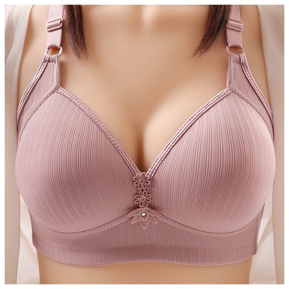 Women's Push Up Wireless Bra Comfort Support No Underwire Bras Comfortable Wire Bralette Everyday Underwear Pack of Bras Womens Sports Bra with Pads Full Coverage Padded Bras for Women Small Bras