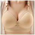 thumbnail image 1 of Women's Push Up Wireless Bra Comfort Support No Underwire Bras Comfortable Wire Bralette Everyday Underwear Pack of Bras Womens Sports Bra with Pads Full Coverage Padded Bras for Women Small Bras, 1 of 3