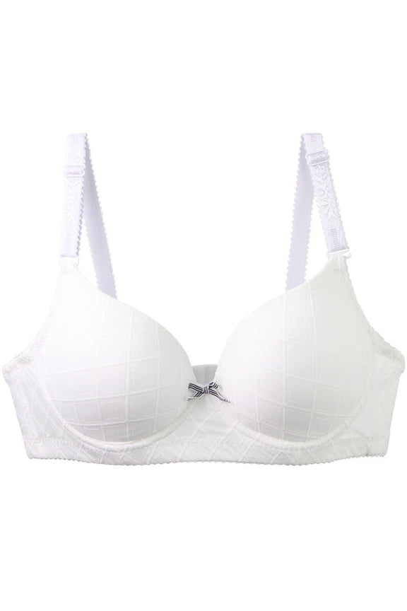 Women's Push up Seamless T-Shirt Bra Supportive Underwire Comfortable Lingerie Soft Everyday Brassiere for C Cup