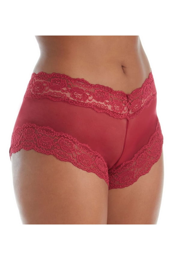Women's QT 5554QTP All Over Lace Boyshort Panty
