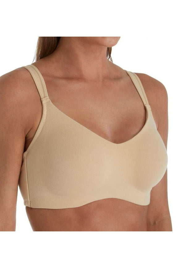 Women's QT E3361 Lemonaid Cotton Blend Wireless Pocket Bra (Nude 36B)