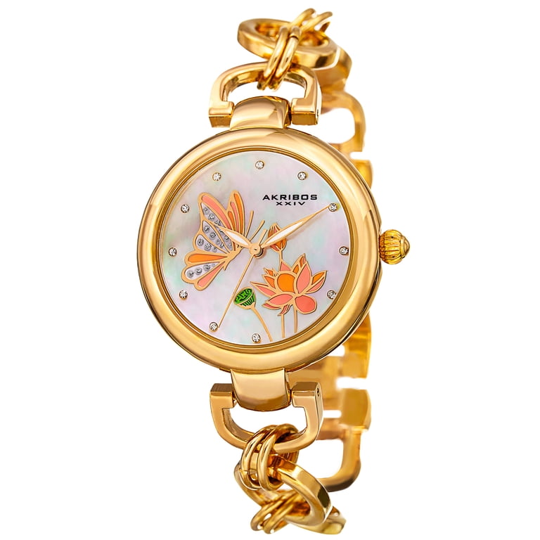 Gold-Tone and Crystal Bracelet Watch - Analog Quartz Jones New York Watch Gold Tone Women main image 4