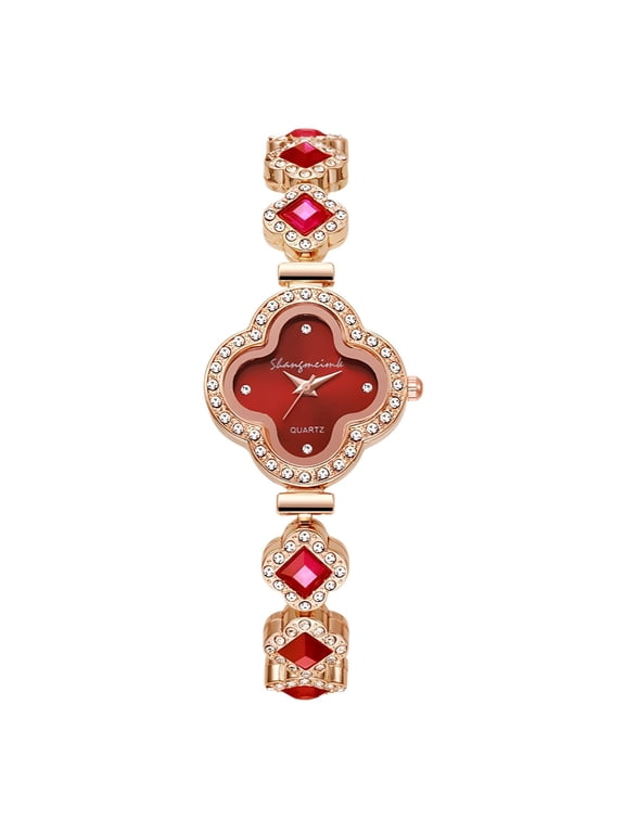 Women's Quartz Watch Alloy Four Leaf Clover Fashion Decoration Bracelet