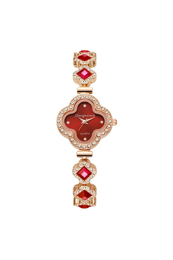 Women's Quartz Watch Alloy Four Leaf Clover Fashion Decoration Bracelet