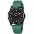 thumbnail image 1 of Women's Quartz Watch Elegant Large Dial with 12/24-Hour Display Soft Silicone Strap Women Waterproof Watches Gift for Woman, 1 of 3