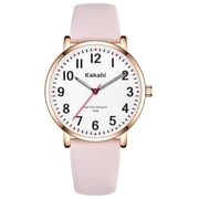 Women s Quartz Watch with Minimalist Large Dial, Silicone Strap,Waterproof Watch for Woman,Birthday Gift for Woman