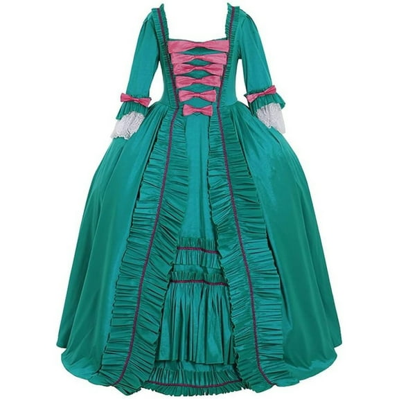 Women's Queen Marie Antoinette Rococo Ball Gown Gothic Victorian Dress Costume