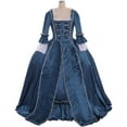 thumbnail image 1 of Women's Queen Marie Antoinette Rococo Ball Gown Gothic Victorian Dress Costume, 1 of 7