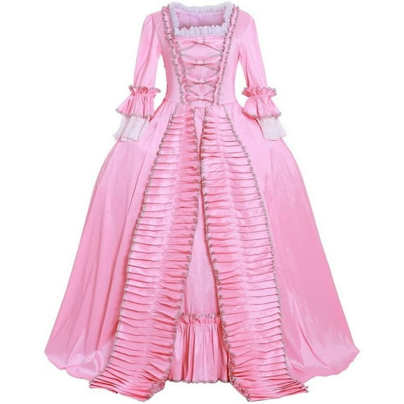 Women's Queen Marie Antoinette Rococo Ball Gown Gothic Victorian Dress Costume