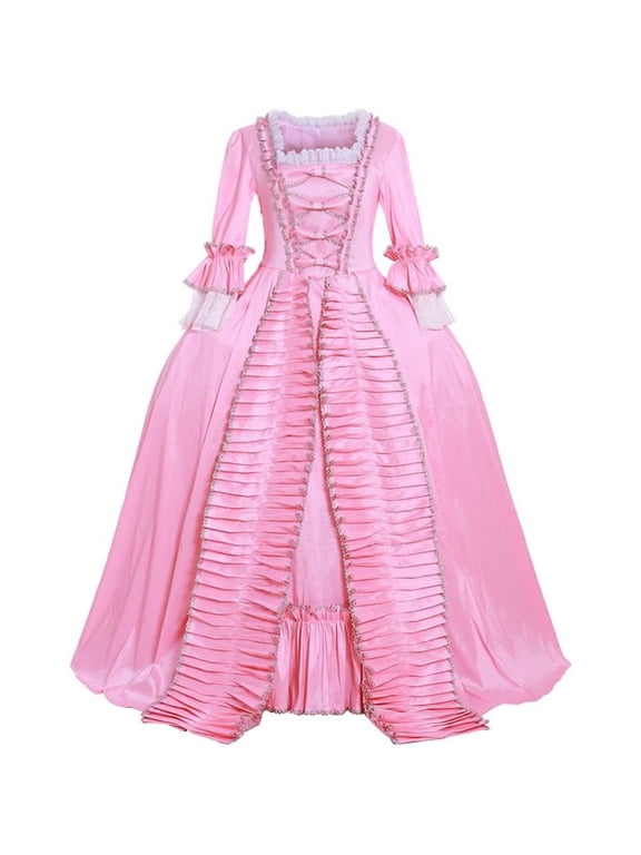 Women's Queen Marie Antoinette Rococo Ball Gown Gothic Victorian Dress Costume