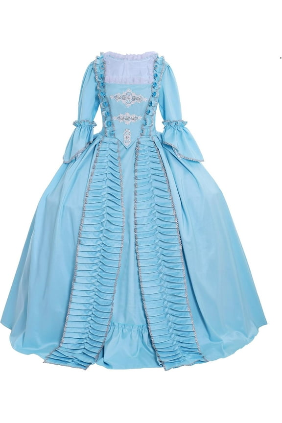 Women's Queen Marie Antoinette Rococo Ball Gown Gothic Victorian Dress
