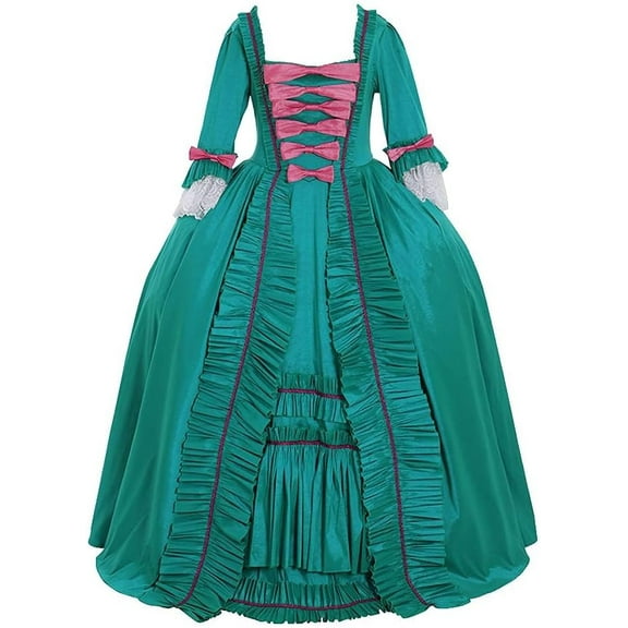 Women's Queen Marie Antoinette Rococo Ball Gown Gothic Victorian Dress