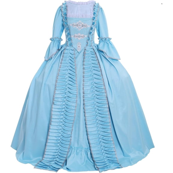 Women's Queen Marie Antoinette Rococo Ball Gown Gothic Victorian Dress
