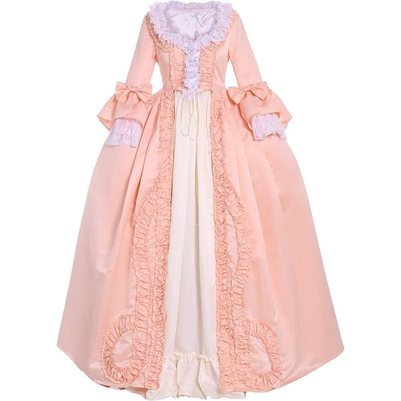 Women's Queen Marie Antoinette Rococo Ball Gown Victorian Pink Dress ...