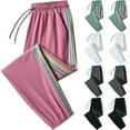 thumbnail image 1 of Women's Quick Dry Hiking Pants-Lightweight Waterproof Elastic Waist Jogger Pants for Travel Trendy and Casual Pink M, 1 of 6