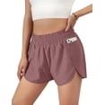 thumbnail image 1 of Women's Quick-Dry Running Shorts Workout Sport Layer Active Shorts with Pockets 1.75", 1 of 5
