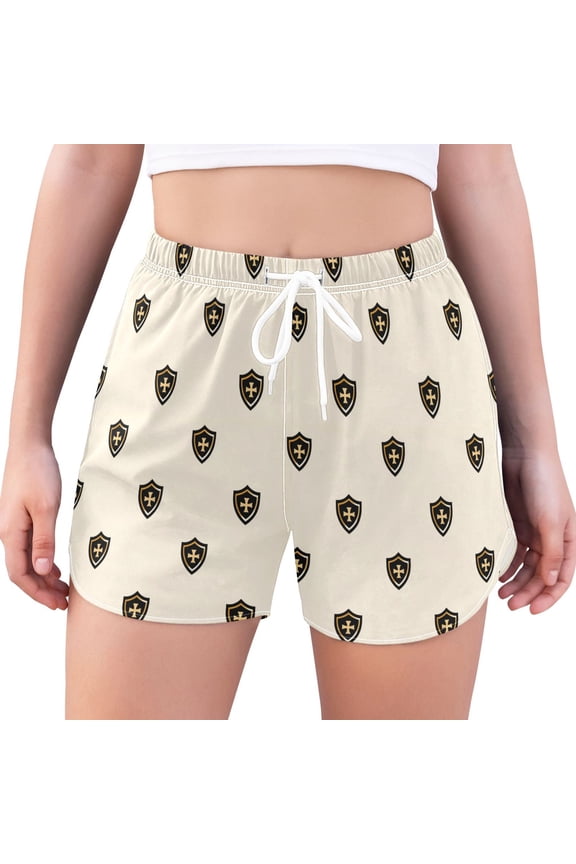 Women's Quick Dry Swim Shorts Shield Water Repellent Stretch Board Shorts with Boxer Liner Summer Beach with Pockets