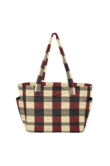 新品POLYESTER CHECK PATTERN BAG Twenty Four Checkered Bag