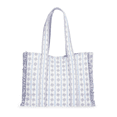 thumbnail image 1 of Women's Quilted Tote Bag, Floral/Gingham, 1 of 3
