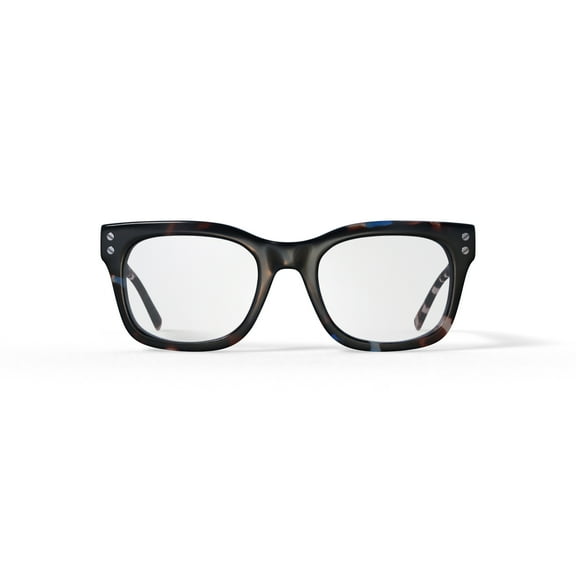 Reverb Women's RVLO6025 Prescription Eyeglasses with Case, Blue Tortoise