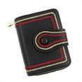 thumbnail image 1 of Women's RFID-Blocking Leather Wallet, Bifold Card Organizer with Coin Pocket, Compact Zippered Travel Money Purse for Cash Cards and Change, Secure Snap Closure and Multiple Slots, 1 of 5