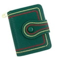 thumbnail image 1 of Women's RFID Blocking Leather Wallet - Bifold Card Organizer Coin Purse Zippered Clutch Gift-Ready Anti-Theft Ladies Accessory(Green), 1 of 2