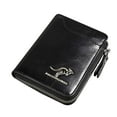thumbnail image 1 of Women’s RFID Blocking Zipper Wallet, Kangaroo Wallets, PU Compact Short Bifold Purse Stylish Soft Simple Design RFID Protected Anti-Theft Credit Card Holder Zipper Wallet for Daily Travel B, 1 of 5